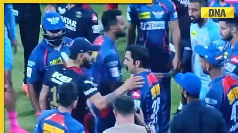 Watch Virat Kohli Gautam Gambhir Get Into Heated Argument After Rcb