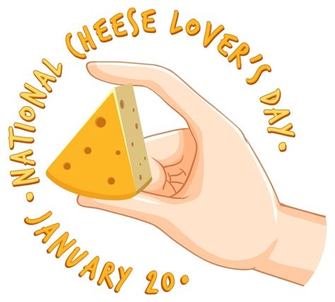 Premium Vector National Cheese Lovers Day Icon