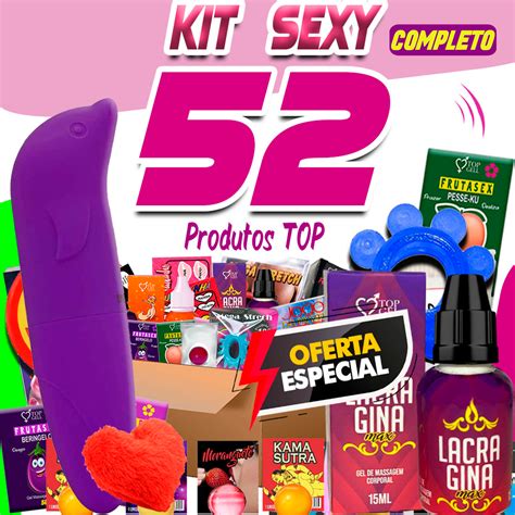 Kit Sex Shop 52 Produtos Eróticos vibrador Feminino golfinho ponto g