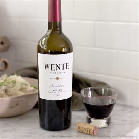 Wente Vineyards Sandstone Merlot Red Wine Ml Qfc