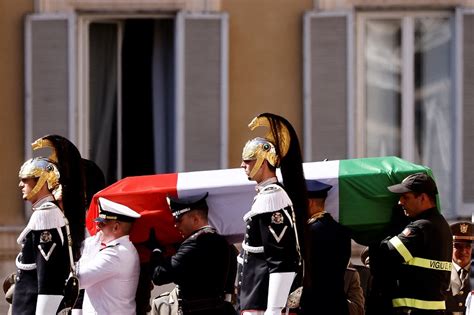 Former Italian President Giorgio Napolitano Accorded Final Farewell