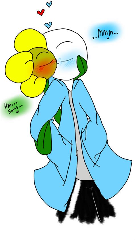 Kisses Sans X Flowey By Desolationcries On Deviantart