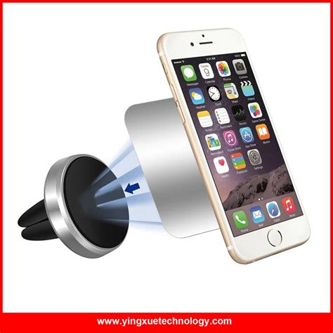 New Design Super Strong Magnet Universal Aluminum Magnetic Car Air Vent Phone Holder Mount Air ...