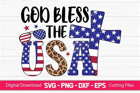 God Bless the USA Graphic by CraftartSVG · Creative Fabrica