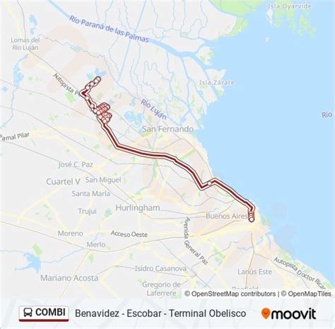 Ruta combi horarios paradas y mapas Cc Cantón Terminal Obelisco