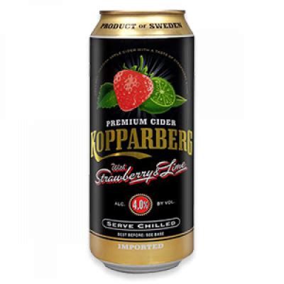 Kopparberg Strawberry Lime Cider X Ml Can Castle Off Licence