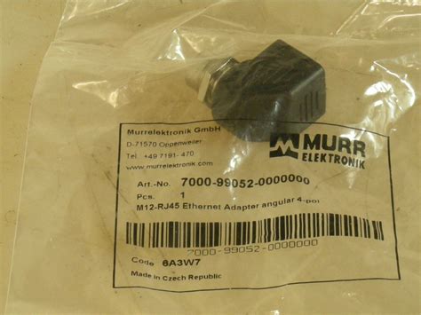 Murr Tektronik M12 Rj45 Ethernet Adapter 90 Deg Elbow Ebay