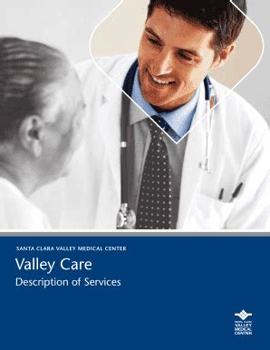 Fillable Online Valley Care Santa Clara Valley Medical Center Fax