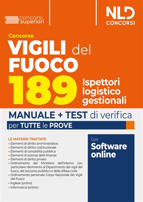 Concorso Vigili Del Fuoco Ispettori Logistico Gestionali Manuale