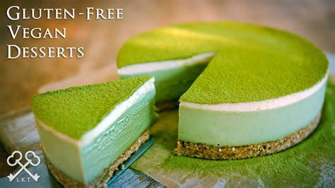 No Bake Matcha White Chocolate Cheesecake Gluten Free Vegan Desserts