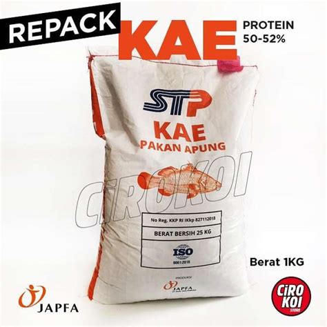 Jual Repack 1 Kg Pakan Ikan Stp Kae Tinggi Protein Pelet Apung Kae