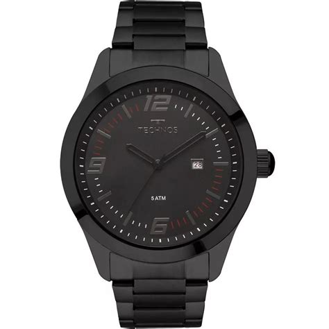 Relógio Masculino Technos 2115MOA 4P Aço Preto