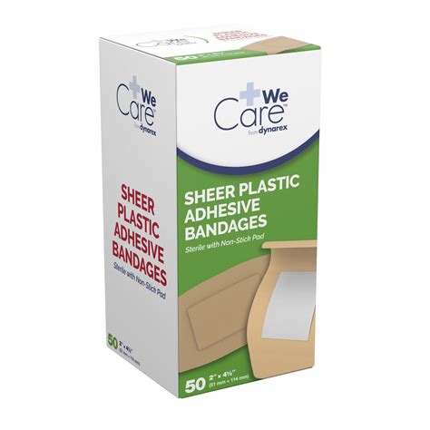 Sheer Plastic Adhesive Bandages Sterile