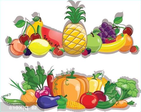 Dessin Fruits Et L Gumes L Gant Photos Sticker L Gumes De Dessin Anim