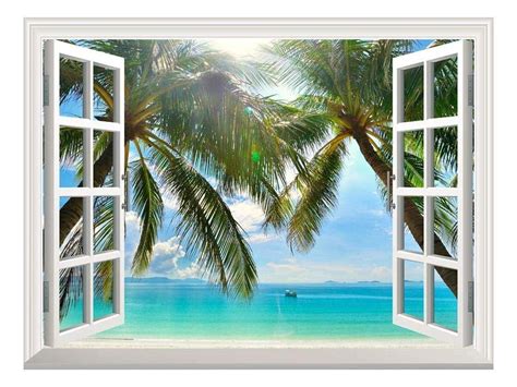 Wall26 Removable Wall Sticker Wall Mural Beautiful Sunny Beach On A