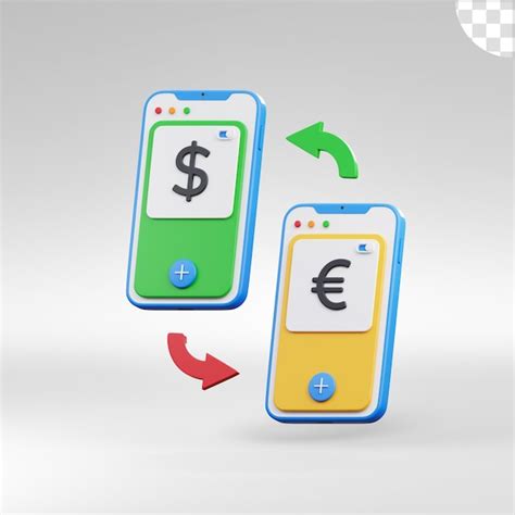 Premium PSD Smartphone Doing Transactions Concept Online Money Exchange