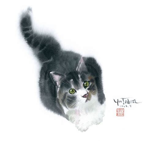Pin di Лариса Лабу su Кошачий арт | Illustrazioni di gatto, Disegni di ...