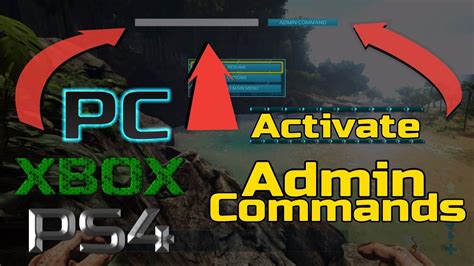 Ark How To Activate Admin Commands For All Consoles Youtube