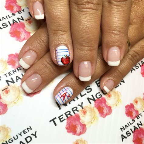 Back To School Teachers Nails Teacher Nails Teacher Nail Art School