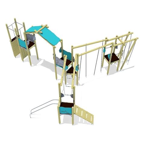 Playground Play Structure Triangle Of Forces Eibe Wooden