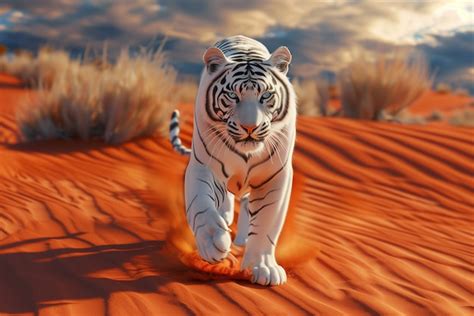 Le Tigre Blanc Du Bengale Dans La Nature Photo Gratuite