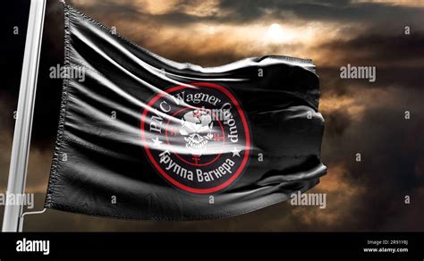 flag The Wagner Group PMC Wagner Stock Photo - Alamy