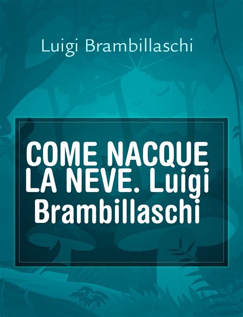 COME NACQUE LA NEVE Luigi Brambillaschi Il Racconto Di Luigi