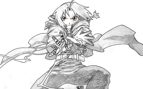 Edward Elric Alchemy - First LineArt/Colour by ParagonNero on DeviantArt