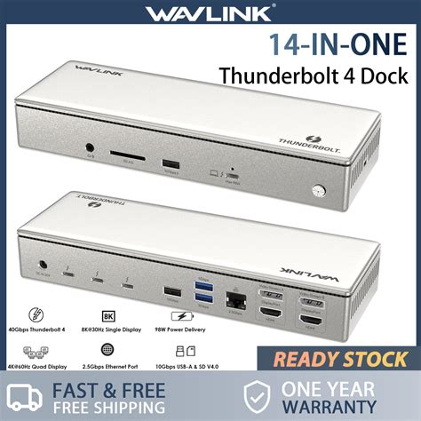 WAVLINK 40Gbps Docking Station With 98W Laptop Charging Thunderbolt 4