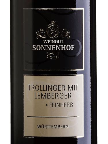 2016 Weingut Sonnenhof Trollinger Lemberger Feinherb Vivino US