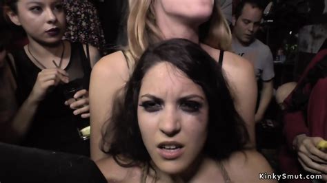 Babe Disgraced With Bell Hanged On Pussy