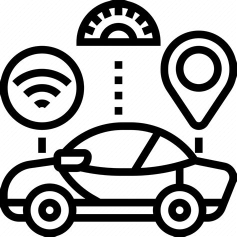Connected, driving, function, vehicle, control icon - Download on ...