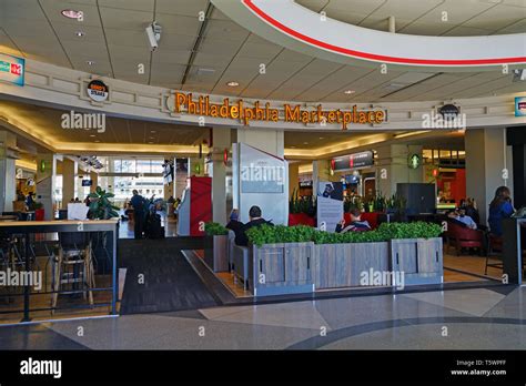 PHILADELPHIA, PA -23 APR 2019- Inside the terminal at the Philadelphia ...