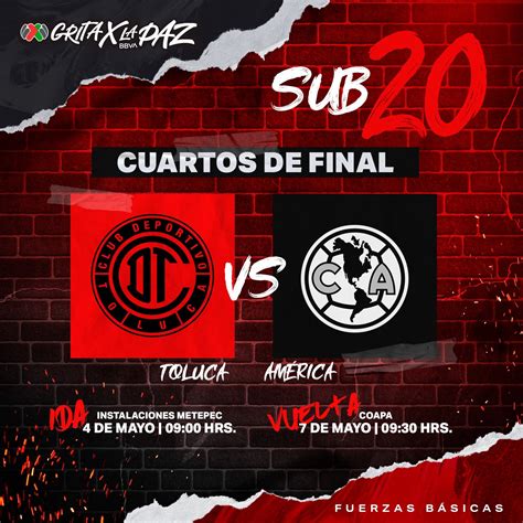 TolucaFC Fuerzas B On Twitter Sub20 HOY JUGAMOS America FB