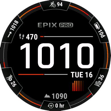 explanation of line of bars in one of the default watchfaces? - Epix ...