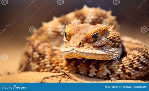 Cerastes Cerastes Commonly Known As The Saharan Horned Viper