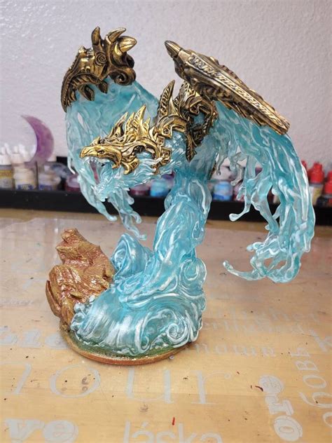 Water Elemental Miniature by Lord of the Print 3D Printed Dnd | Etsy