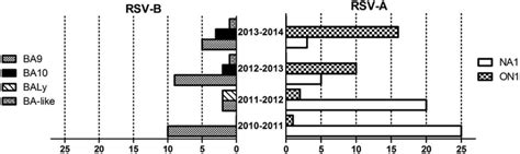 Distribution Of Rsv Genotype Per Period Distribution Of Proposed Rsv