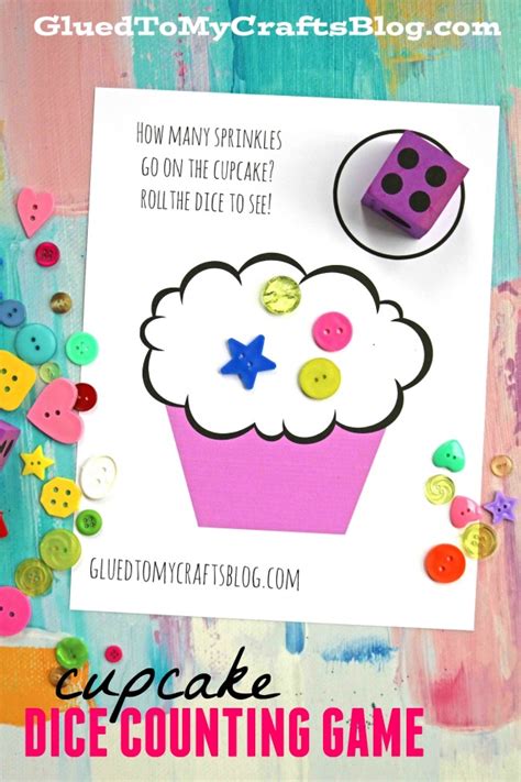 Cupcake Dice Game Free Printable Glued To My Crafts