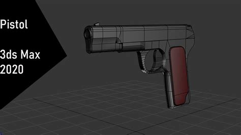 Modeling Pistol 3ds Max Tutorial Part 1 Youtube