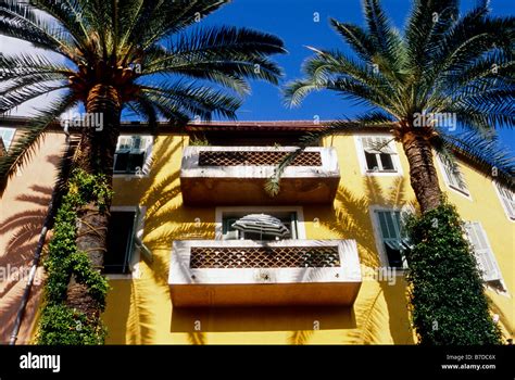 Colorful Building Of The A Village Of Villefranche Sur Mer Near Nice