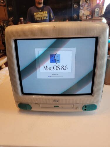 1998 Apple Imac G3 Teal Vintage Apple Imac Computer Powers On Works