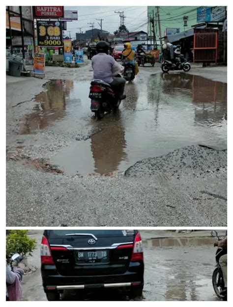 Jalan Rusak Dan Berlobang Pemkab Kampar Tutup Mata Investigasi Mabes