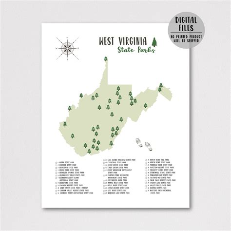 West Virginia State Parks Map West Virginia Map T For Hiker