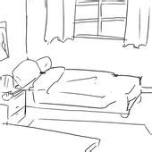 how to draw sleeping