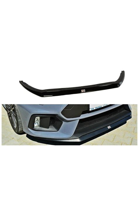 Maxton Design Spoiler Pod Přední Nárazník Ver 2 Pro Ford Focus Rs Mk3 Carbon Look Rsr Performance