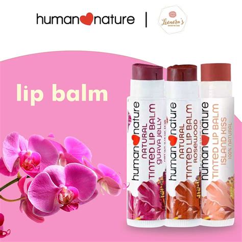 Human Nature Tinted Lip Balm Rosewood Guava Jelly Pink Orchid Flame