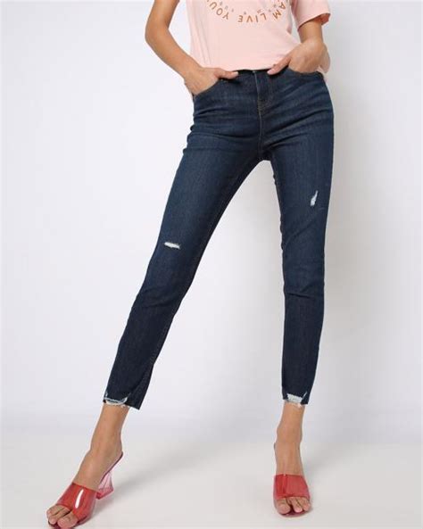 Buy Mid Rise Skinny Fit Jeans Online At Best Prices In India Jiomart