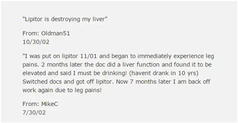 Lipitor Side Effects Liver