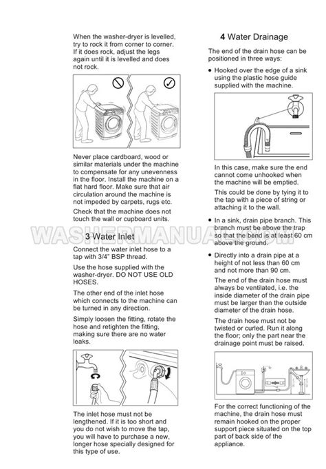 Electrolux EWW12753 Washer Installation Guide